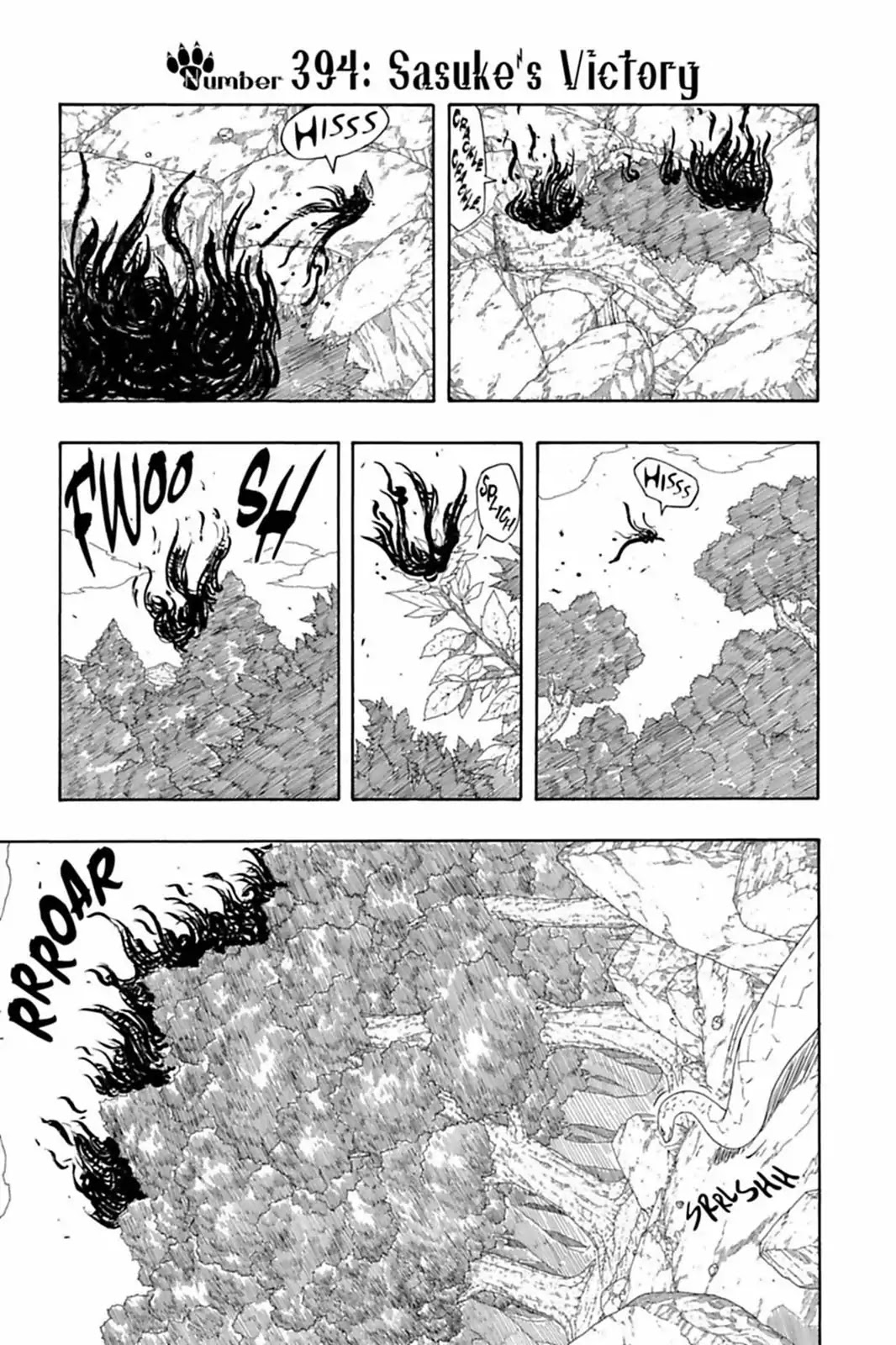 Naruto Chapter 394 page 1 - Chapter 394: Sasuke's Victory