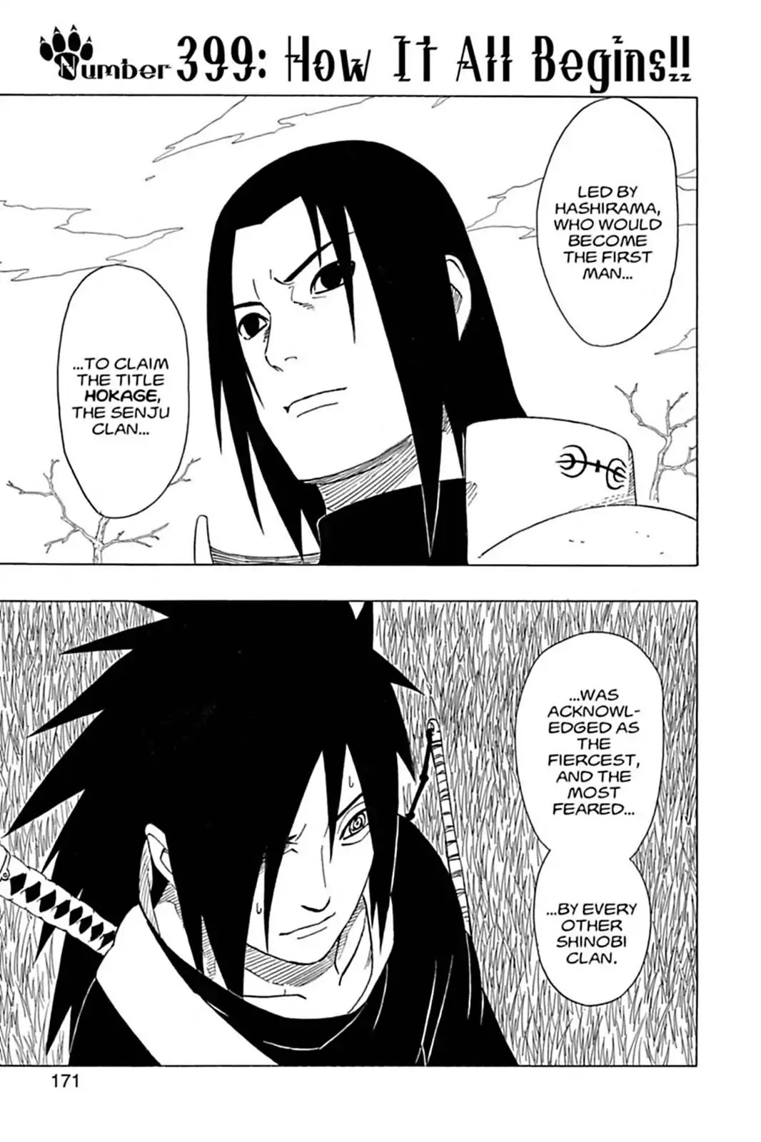 Naruto Chapter 399 page 1 - Chapter 399: How It All Begins!!