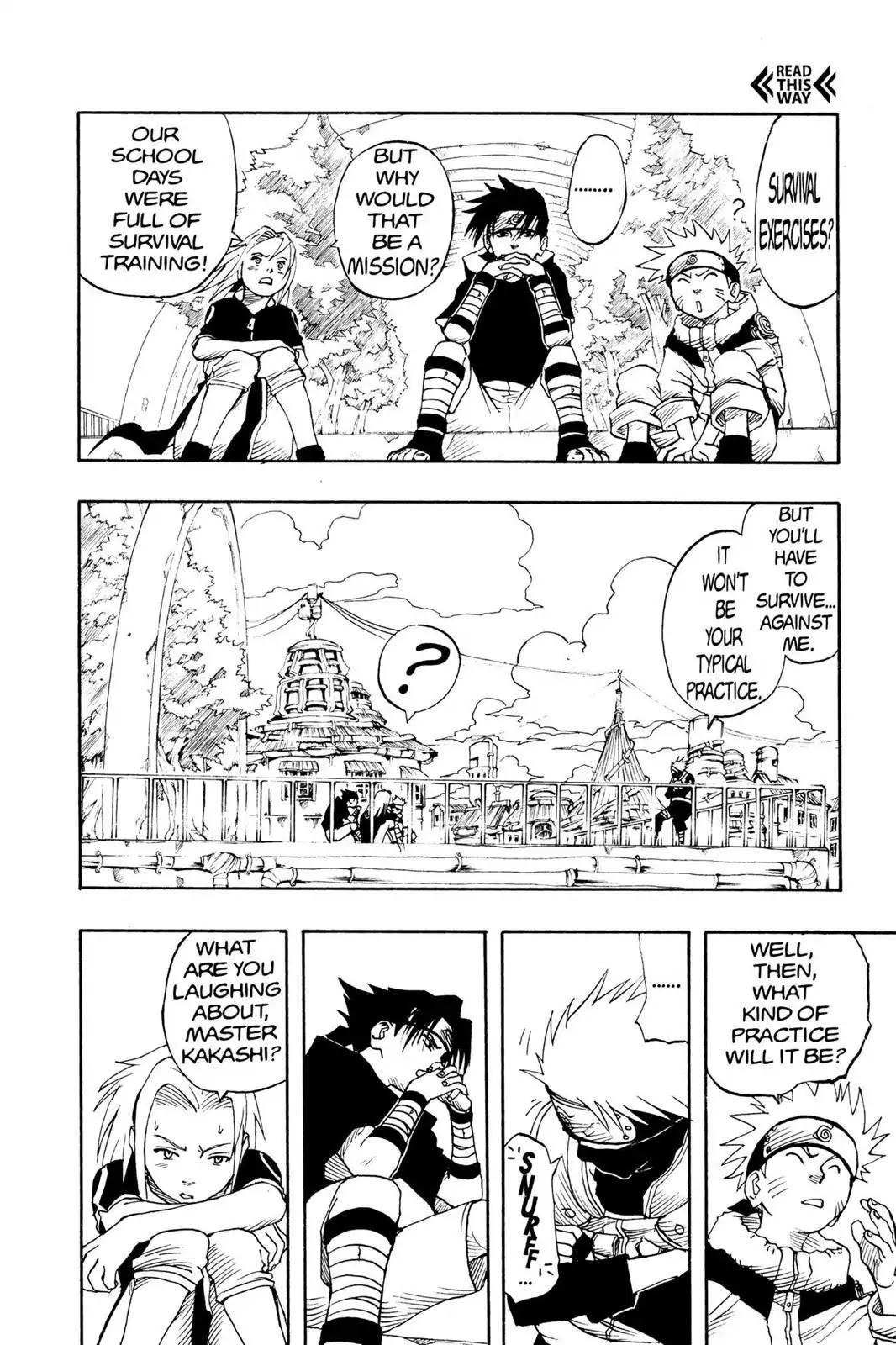 Naruto Chapter 4 page 10 - Chapter 4: Hatake Kakashi!!