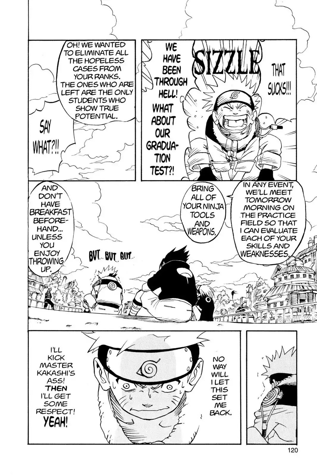 Naruto Chapter 4 page 12 - Chapter 4: Hatake Kakashi!!