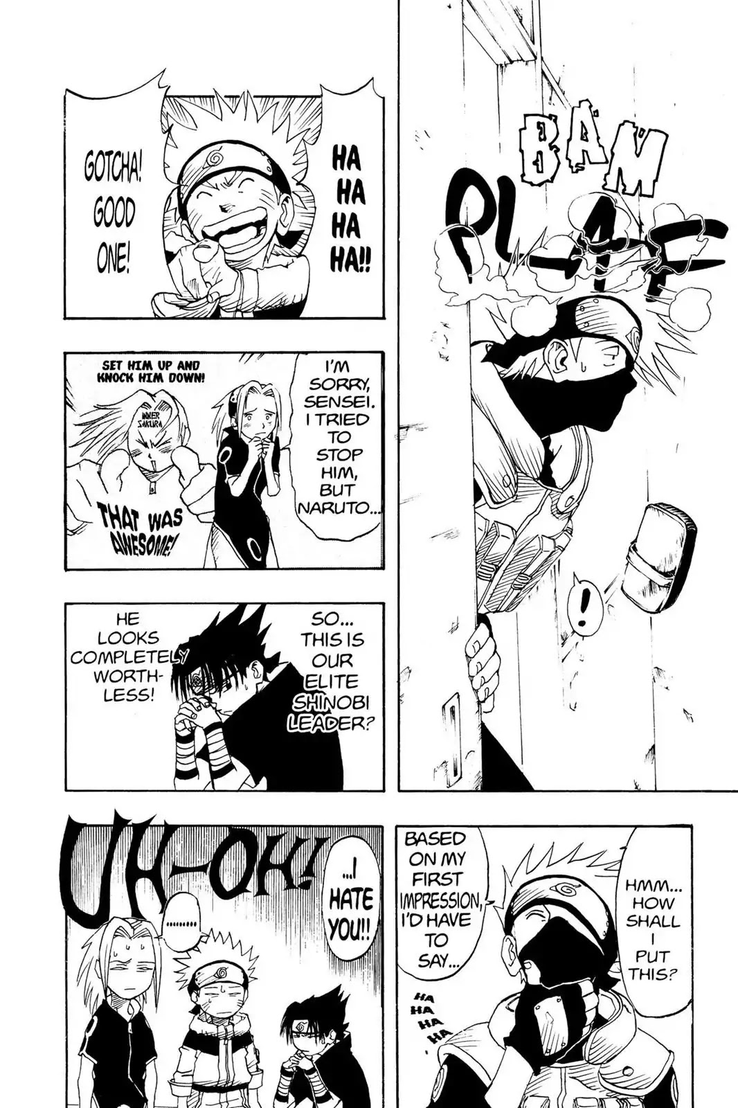 Naruto Chapter 4 page 4 - Chapter 4: Hatake Kakashi!!