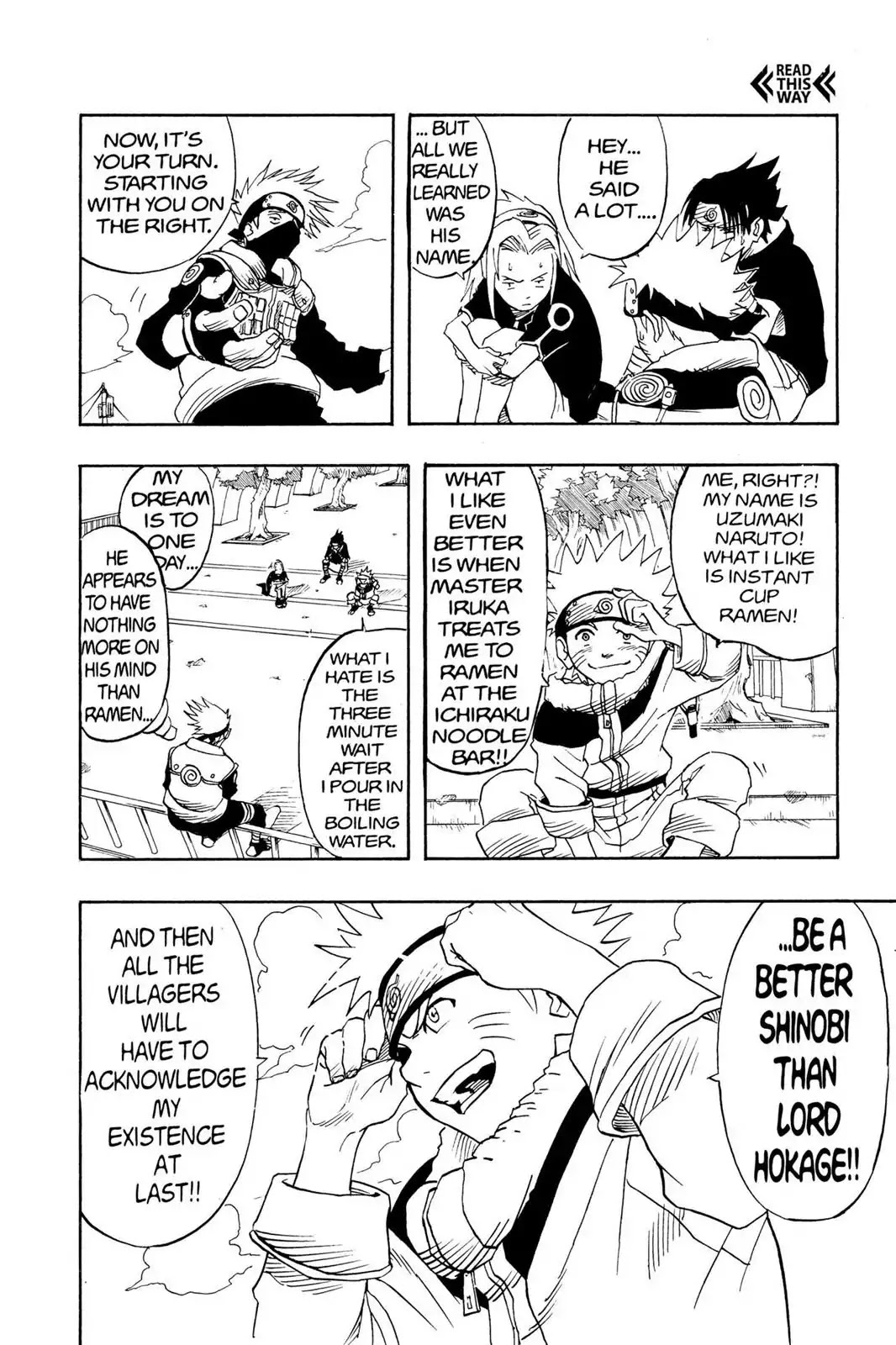 Naruto Chapter 4 page 6 - Chapter 4: Hatake Kakashi!!