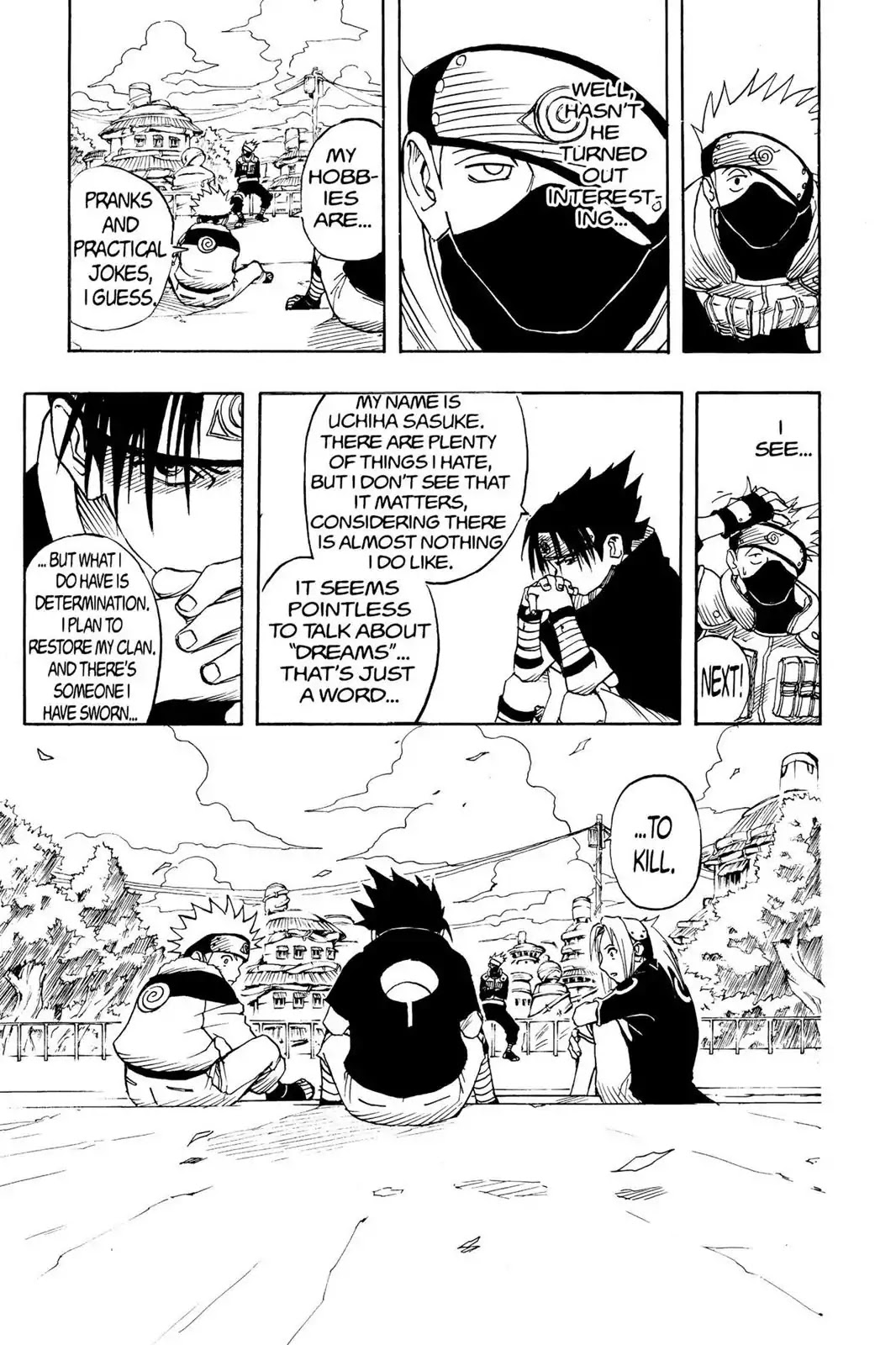 Naruto Chapter 4 page 7 - Chapter 4: Hatake Kakashi!!