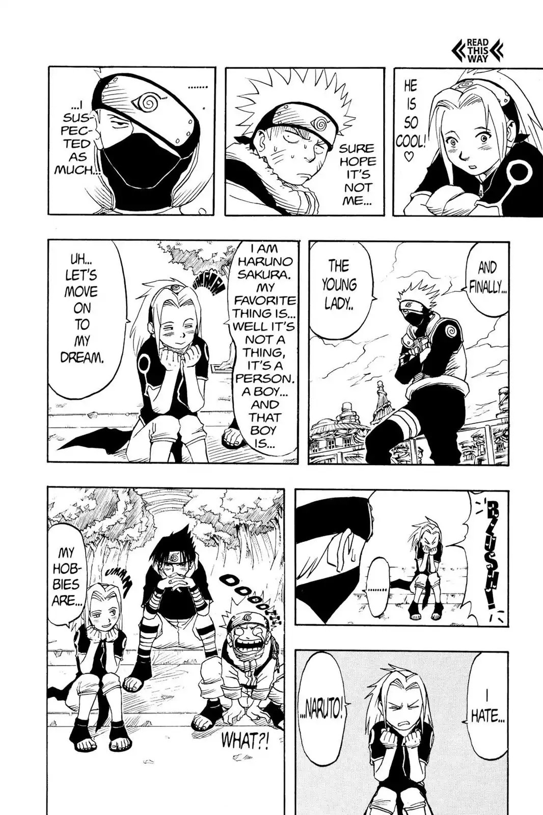 Naruto Chapter 4 page 8 - Chapter 4: Hatake Kakashi!!