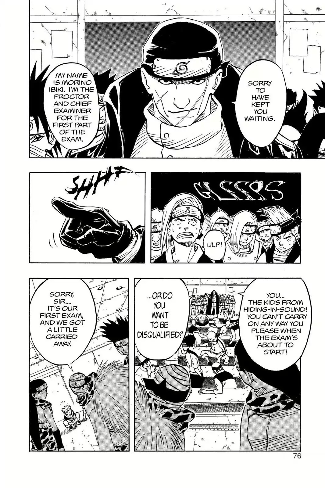 Naruto Chapter 40 page 12 - Chapter 40: The First Test