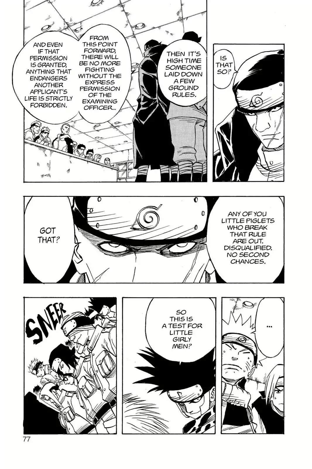 Naruto Chapter 40 page 13 - Chapter 40: The First Test