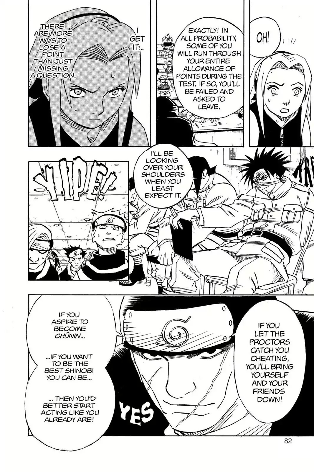 Naruto Chapter 40 page 18 - Chapter 40: The First Test