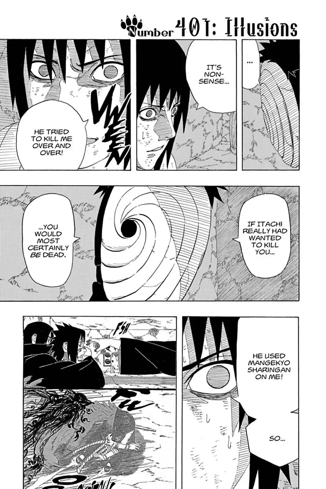 Naruto Chapter 401 page 1 - Chapter 401: Illusions