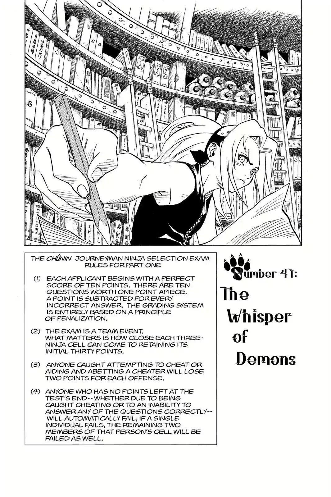 Naruto Chapter 41 page 1 - Chapter 41: The Whisper Of Demons