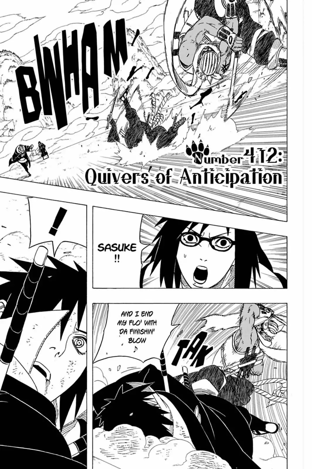 Naruto Chapter 412 page 1 - Chapter 412: Quivers Of Anticipation