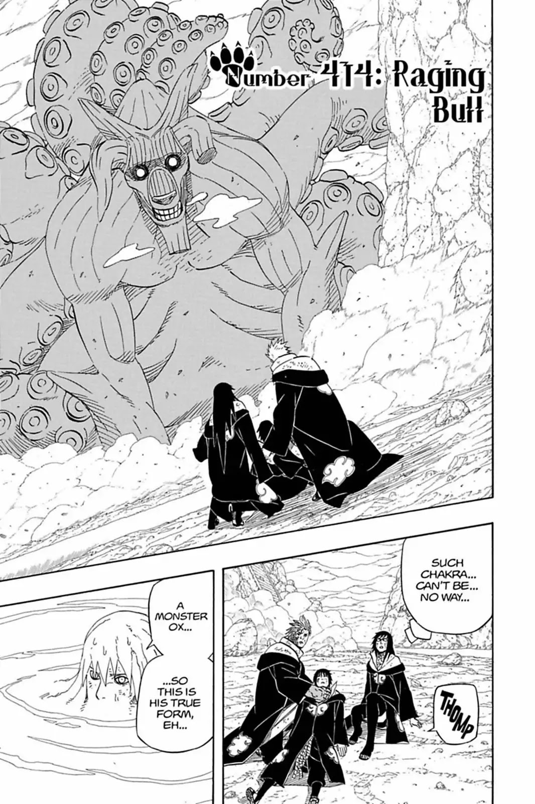 Naruto Chapter 414 page 1 - Chapter 414: Raging Bull
