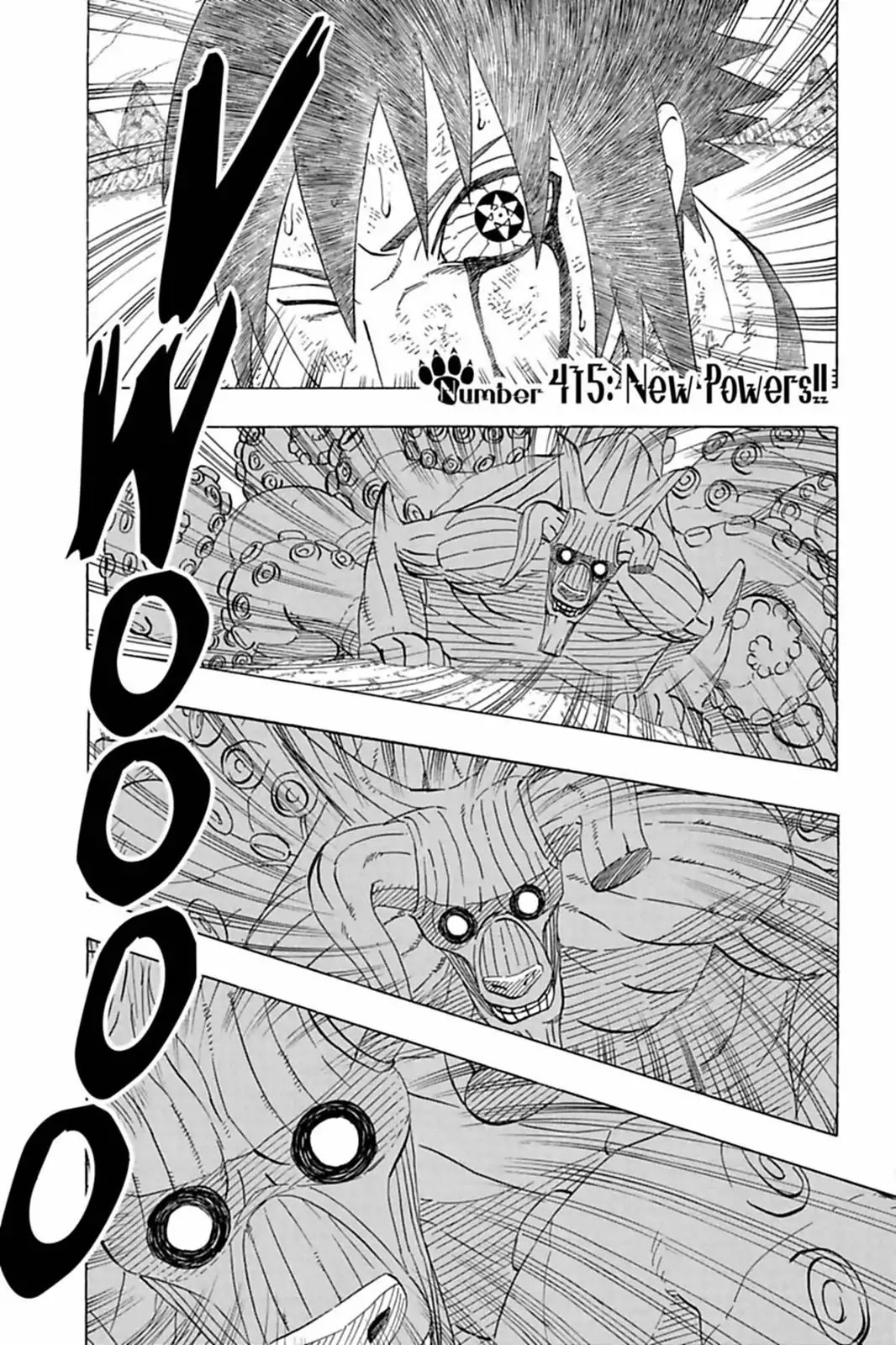 Naruto Chapter 415 page 1 - Chapter 415: New Powers!!