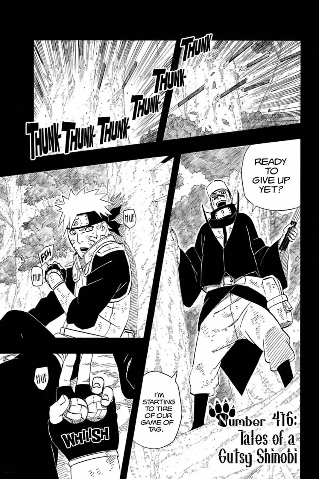 Naruto Chapter 416 page 1 - Chapter 416: Tales Of A Gutsy Shinobi