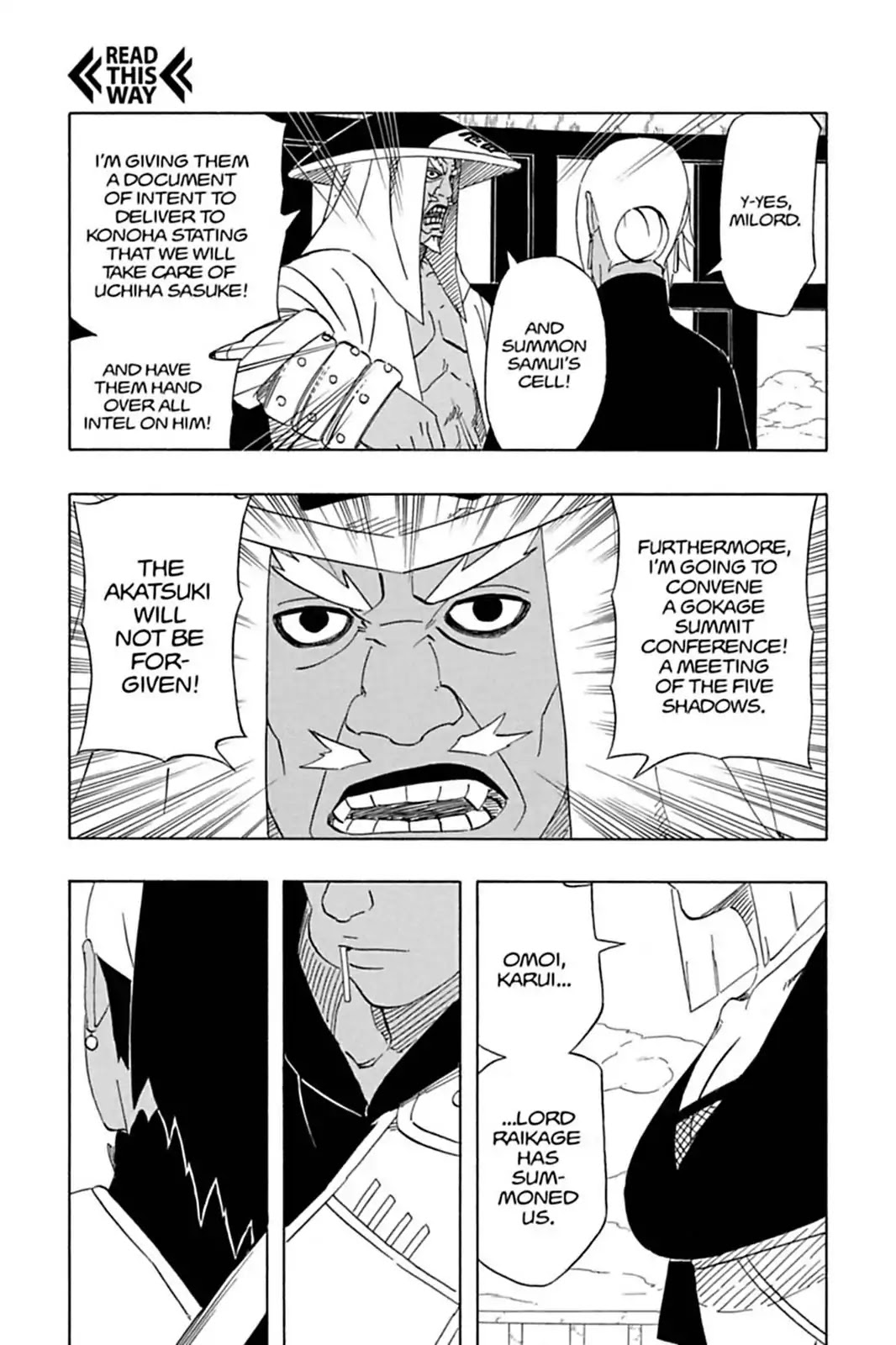 Naruto Chapter 417 page 15 - Chapter 417: Raikage On The Move!!