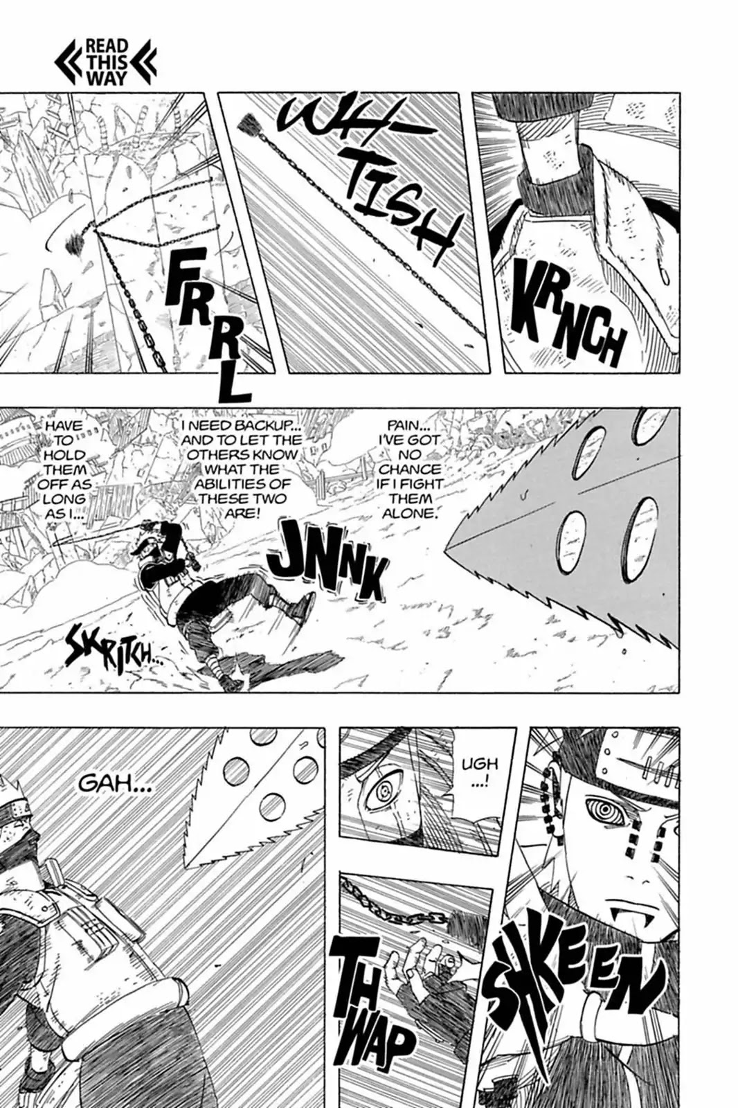 Naruto Chapter 422 page 12 - Chapter 422: Kakashi Vs Pain!!