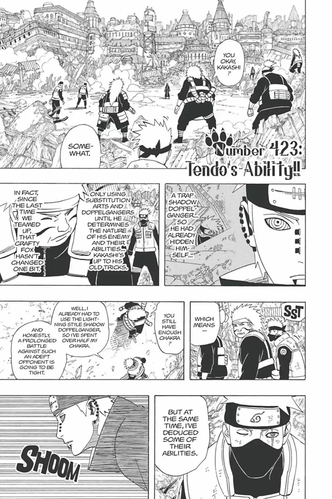 Naruto Chapter 423 page 8 - Chapter 423: Tendo's Ability!!