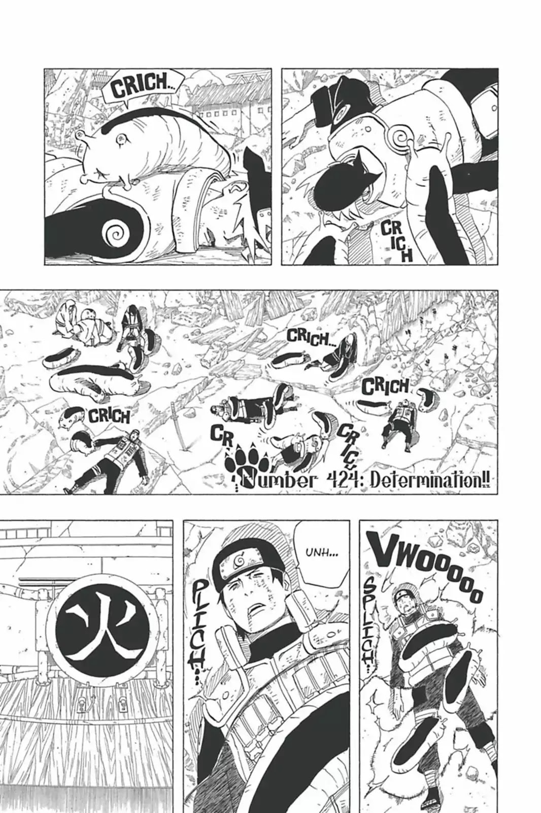 Naruto Chapter 424 page 1 - Chapter 424: Determination!!