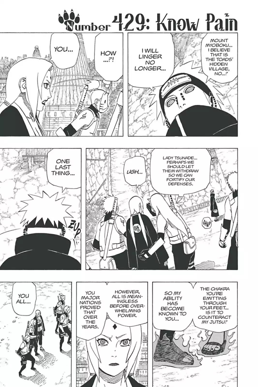 Naruto Chapter 429 page 1 - Chapter 429: Know Pain