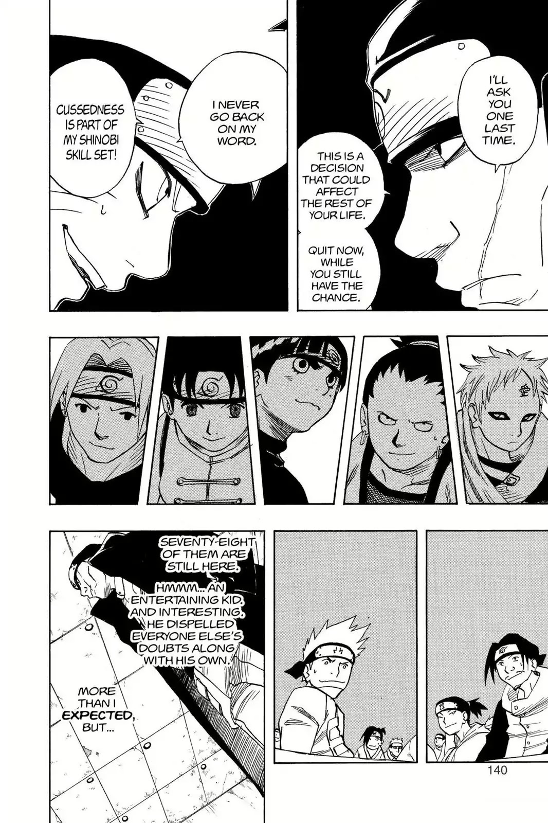 Naruto Chapter 43 page 18 - Chapter 43: The Tenth Question