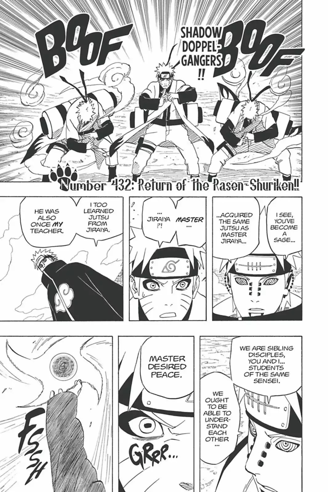 Naruto Chapter 432 page 1 - Chapter 432: Return Of The Rasen-Shuriken!!