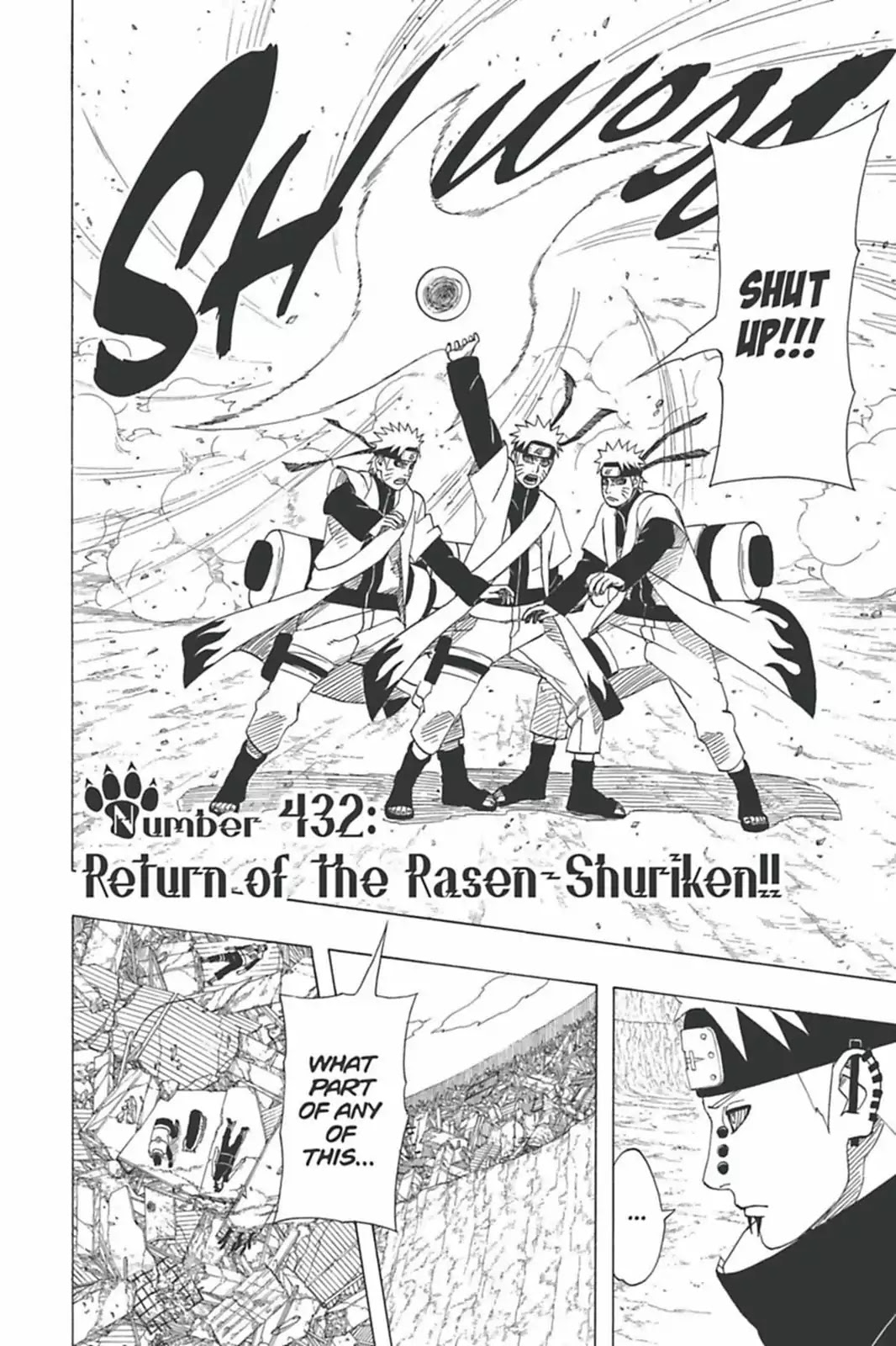 Naruto Chapter 432 page 2 - Chapter 432: Return Of The Rasen-Shuriken!!