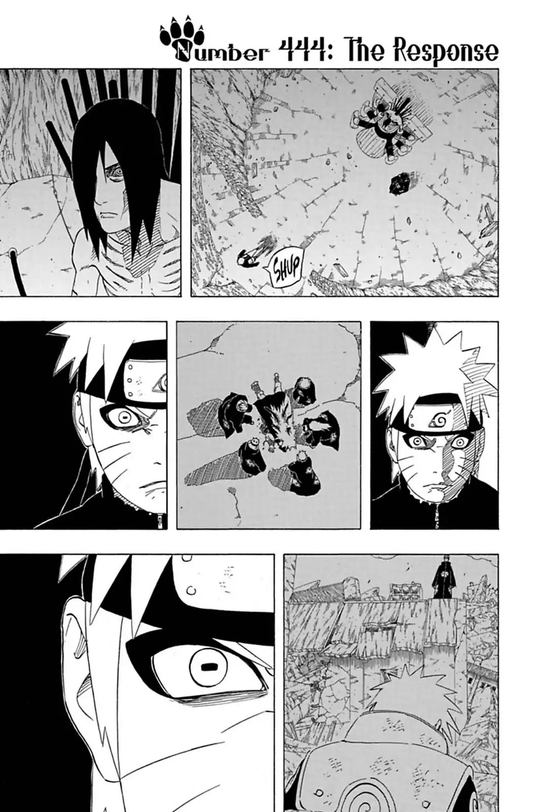 Naruto Chapter 444 page 1 - Chapter 444: The Response