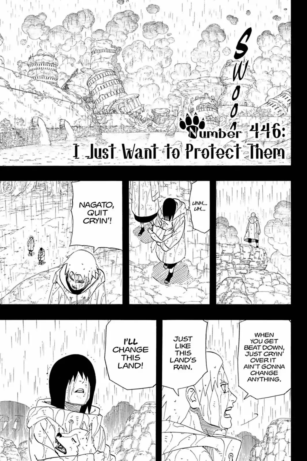 Naruto Chapter 446 page 1 - Chapter 446: I Just Want To Protect Them