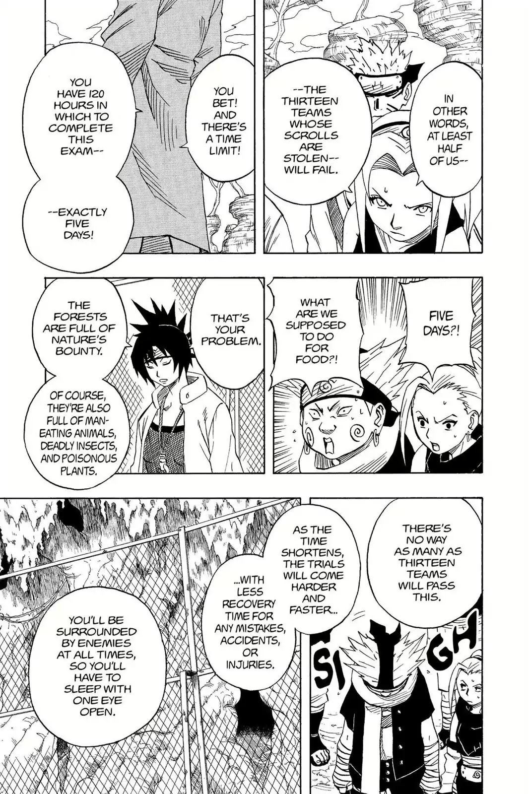 Naruto Chapter 45 page 15 - Chapter 45: The Second Exam