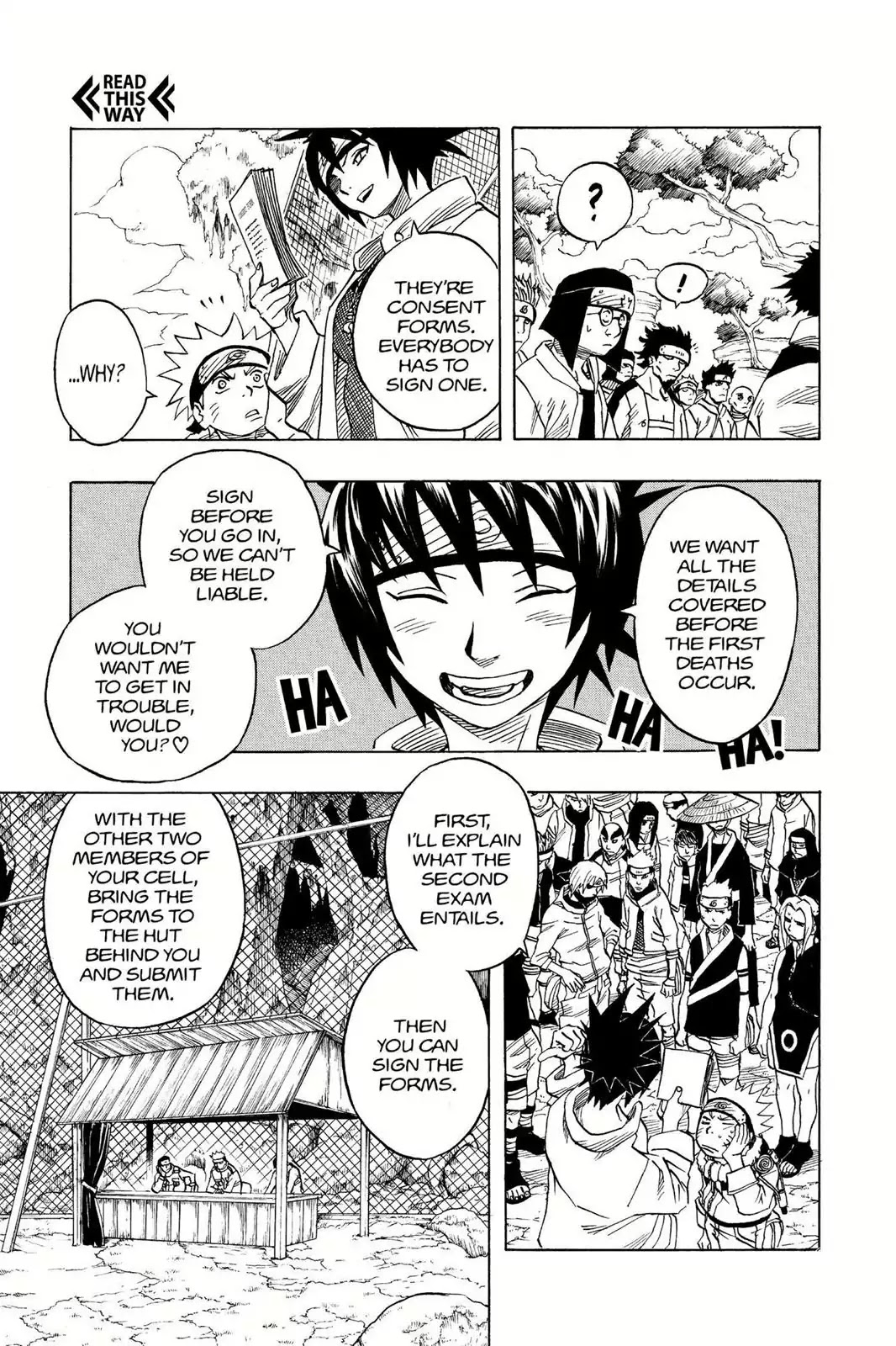 Naruto Chapter 45 page 7 - Chapter 45: The Second Exam