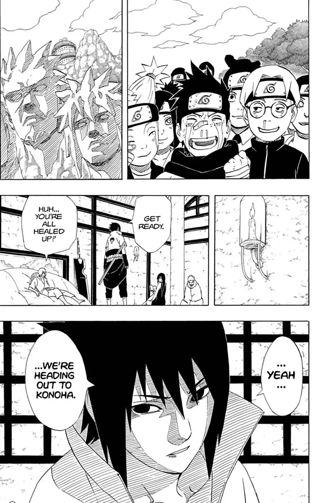 Naruto Chapter 450 page 8 - Chapter 450: The Cheering Village!!