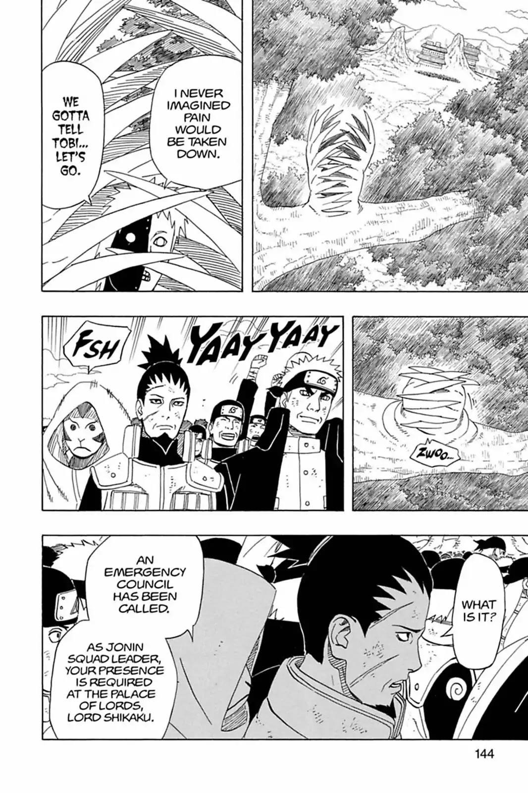 Naruto Chapter 450 page 9 - Chapter 450: The Cheering Village!!