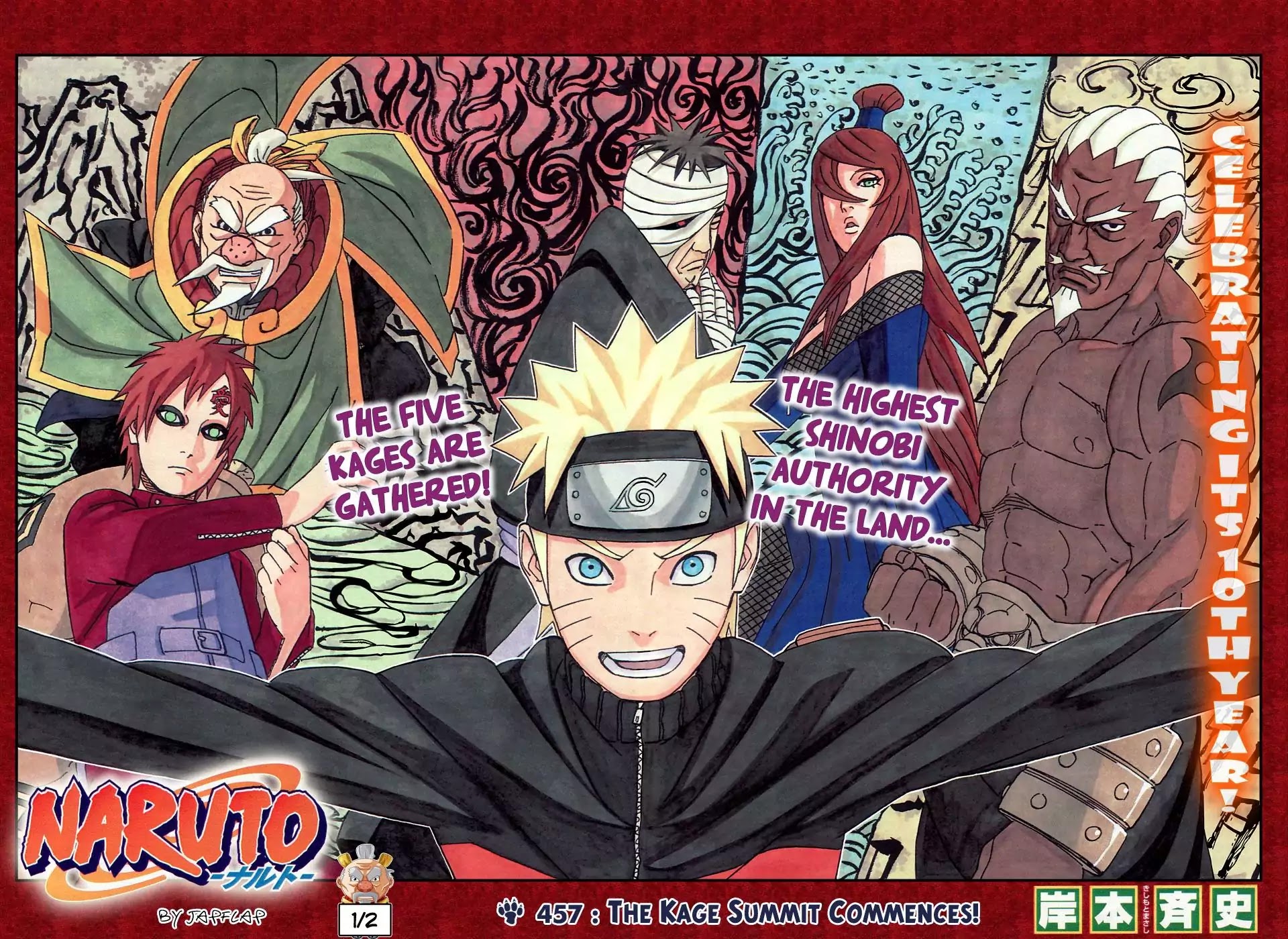 Naruto Chapter 457 page 2 - Chapter 457: The Gokage Summit Commences...!!