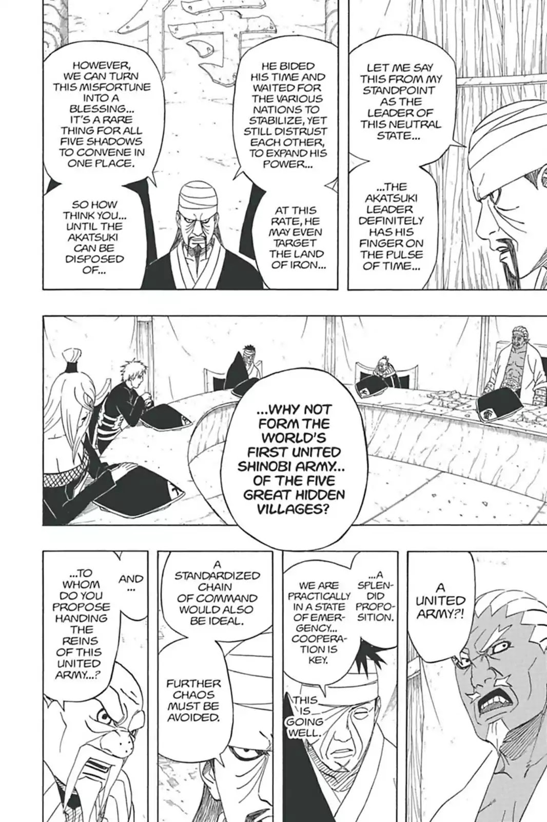 Naruto Chapter 458 page 11 - Chapter 458: The Great Gokage Debate...!!