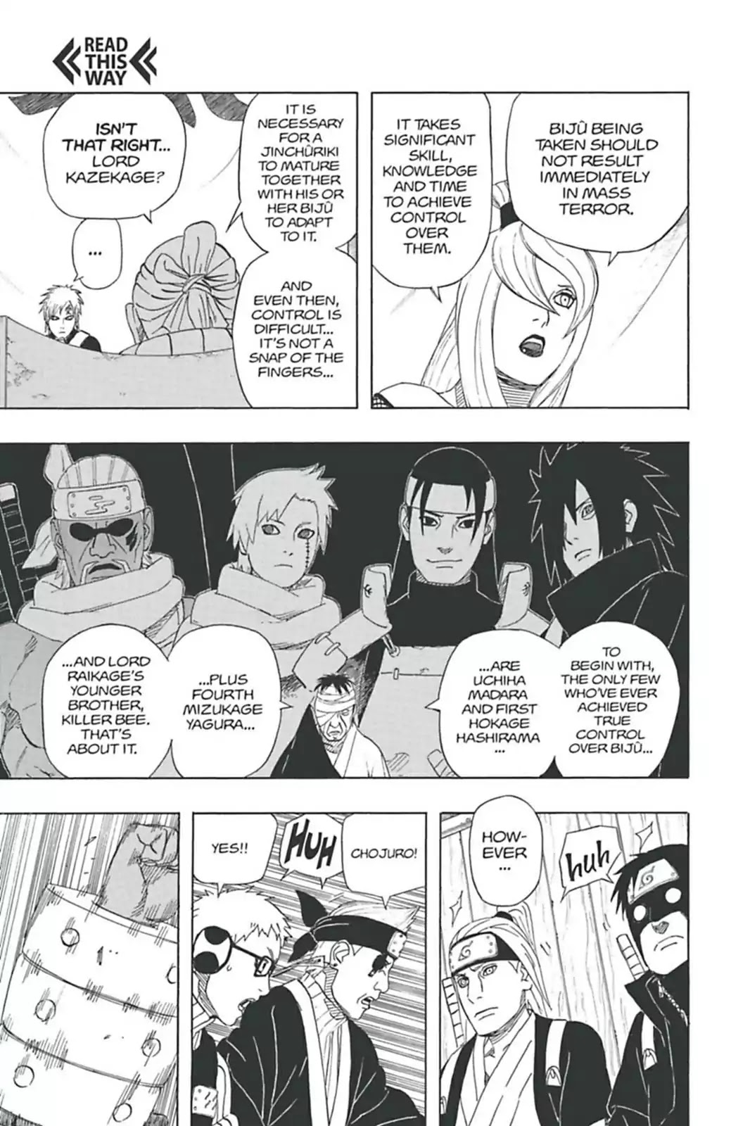 Naruto Chapter 458 page 3 - Chapter 458: The Great Gokage Debate...!!