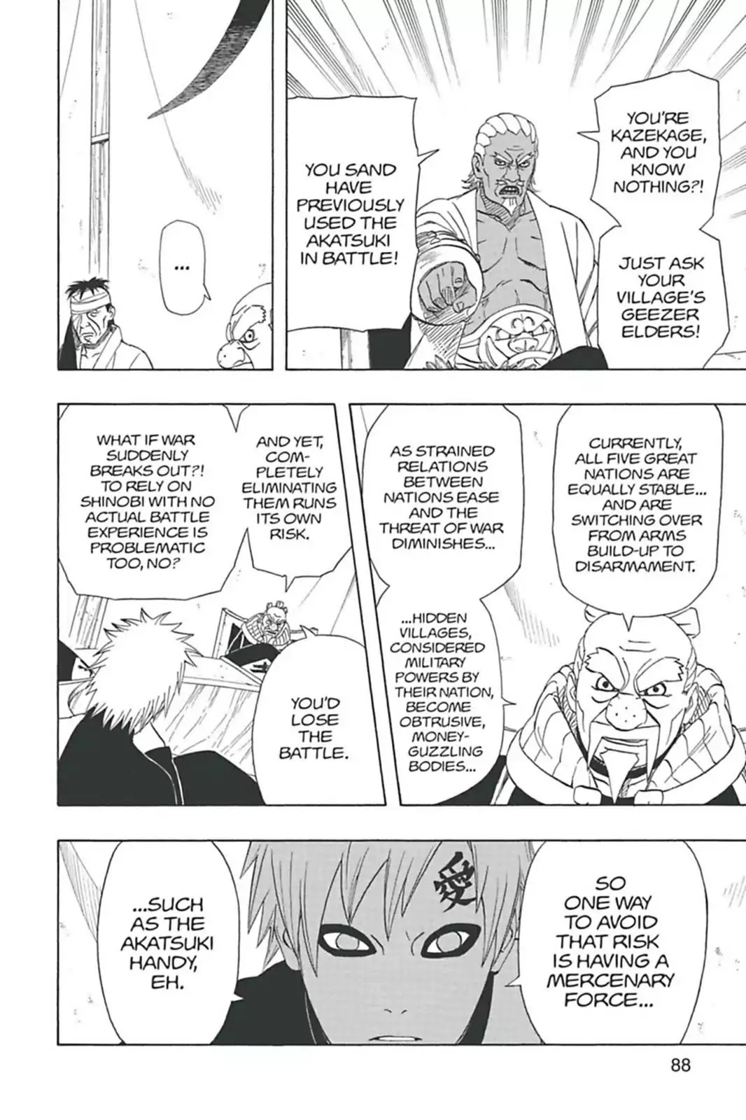 Naruto Chapter 458 page 7 - Chapter 458: The Great Gokage Debate...!!