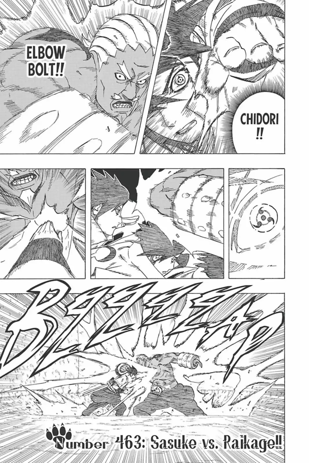 Naruto Chapter 463 page 1 - Chapter 463: Sasuke Vs. Raikage!!