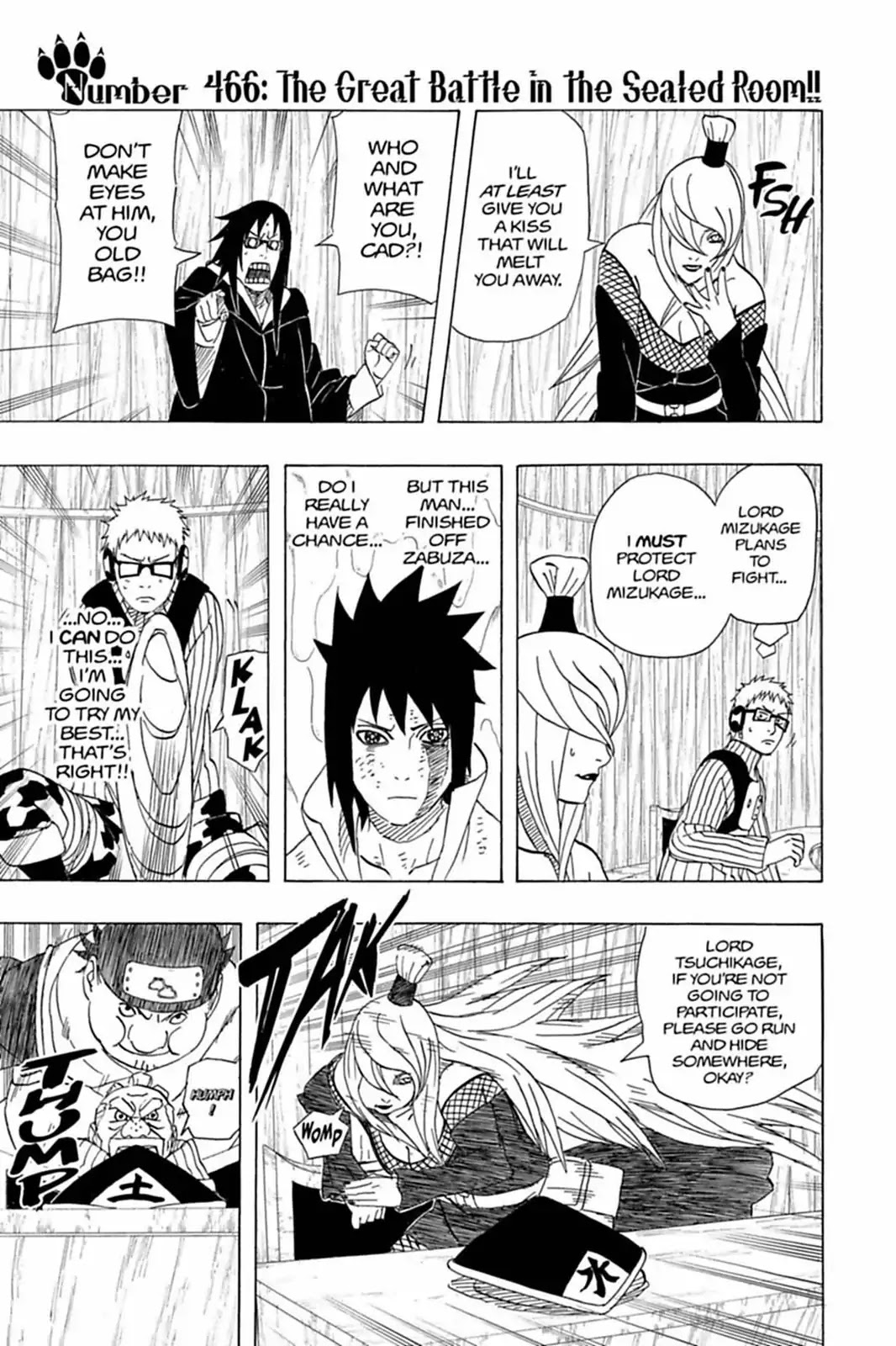 Naruto Chapter 466 page 1 - Chapter 466: The Great Battle In Sealed Room...!!