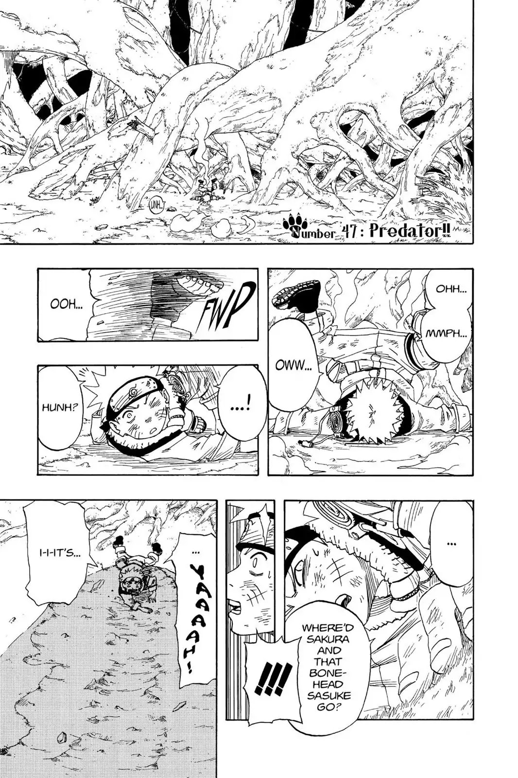 Naruto Chapter 47 page 1 - Chapter 47: Predator!!