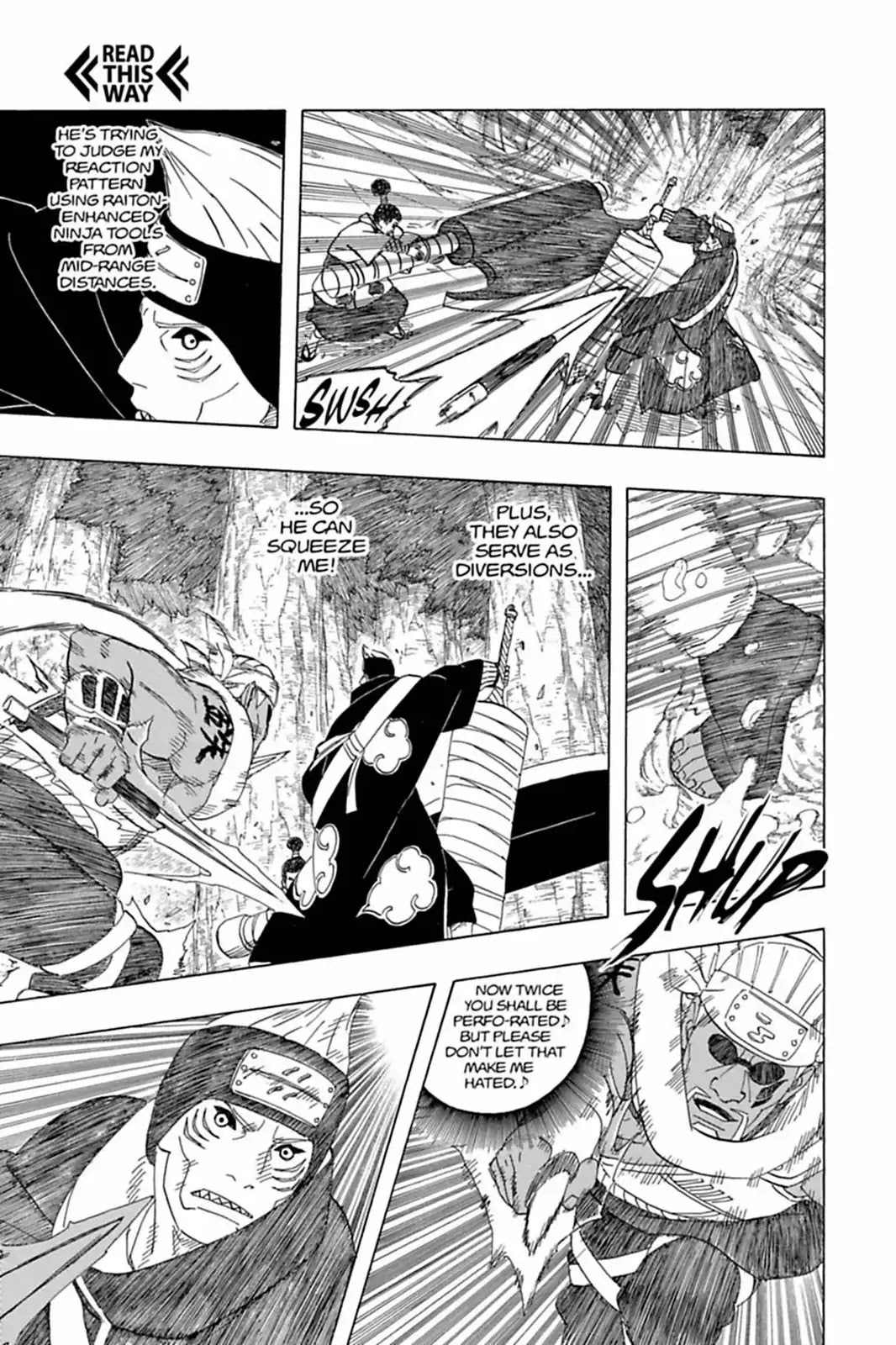 Naruto Chapter 470 page 13 - Chapter 470: Killer Bee Vs. Kisame!!