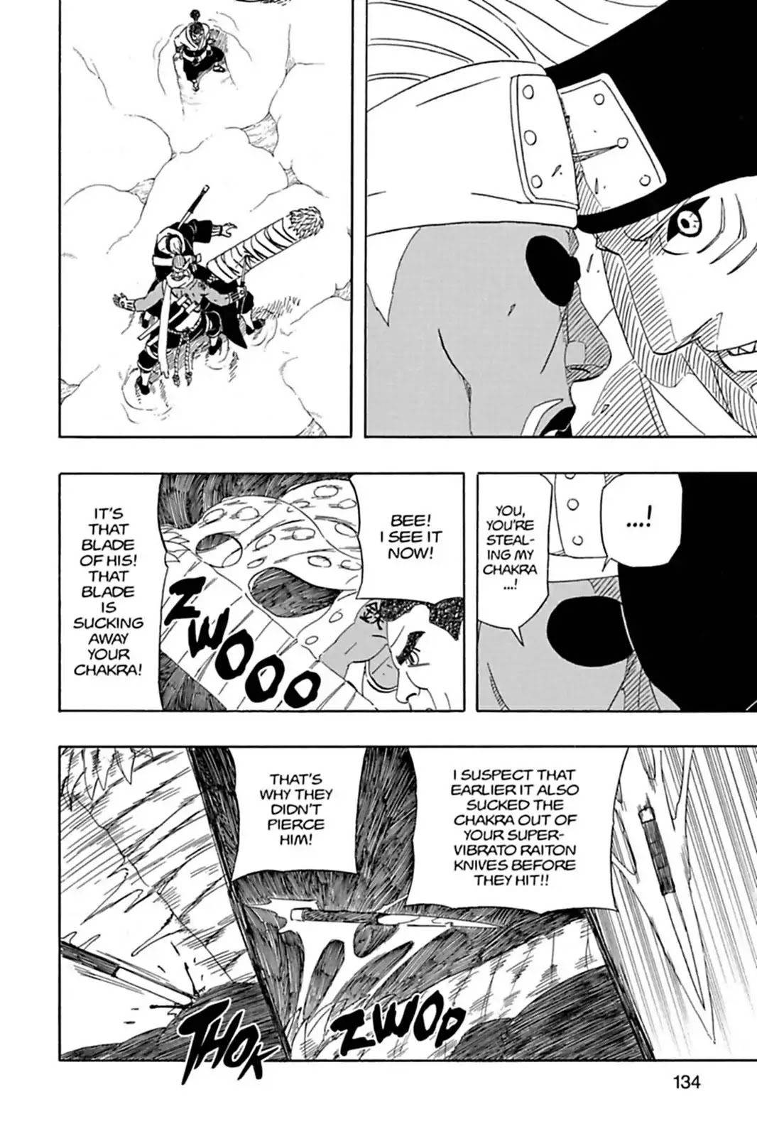 Naruto Chapter 470 page 16 - Chapter 470: Killer Bee Vs. Kisame!!