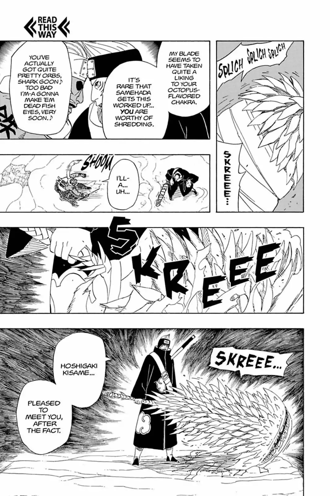 Naruto Chapter 470 page 17 - Chapter 470: Killer Bee Vs. Kisame!!