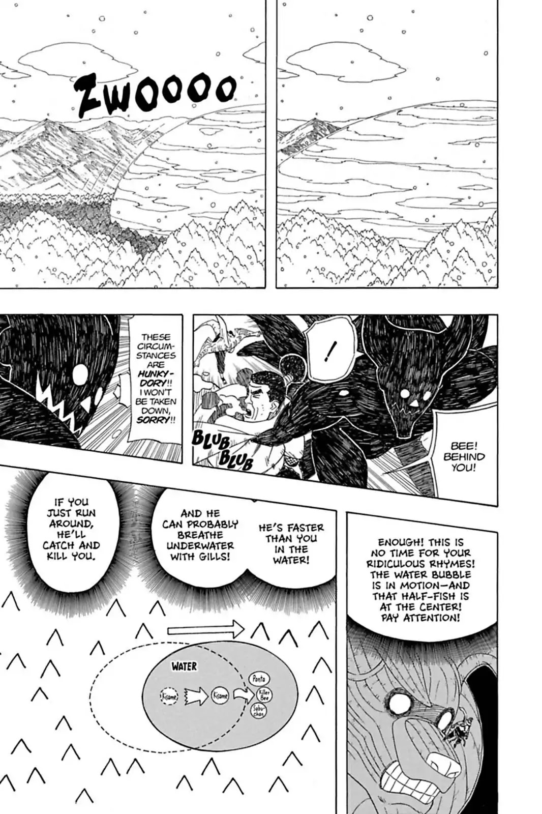 Naruto Chapter 472 page 3 - Chapter 472: Water Prison Death Match!!