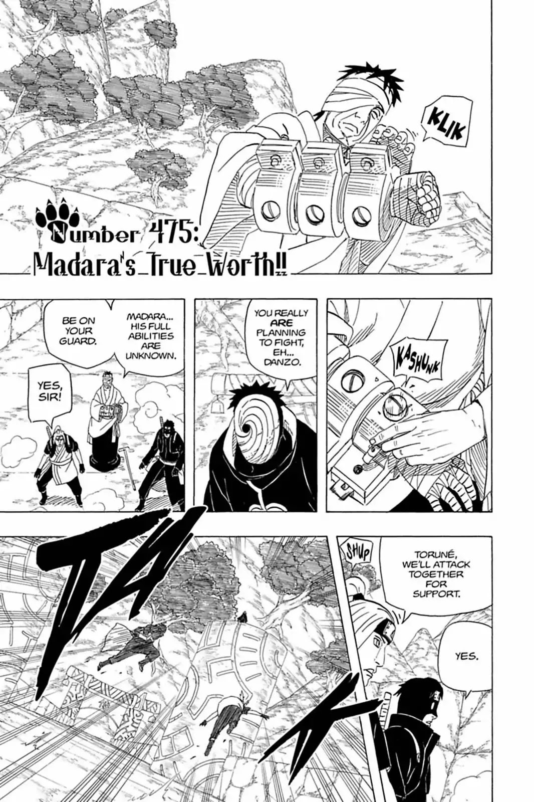 Naruto Chapter 475 page 1 - Chapter 475: Madara's True Worth!!