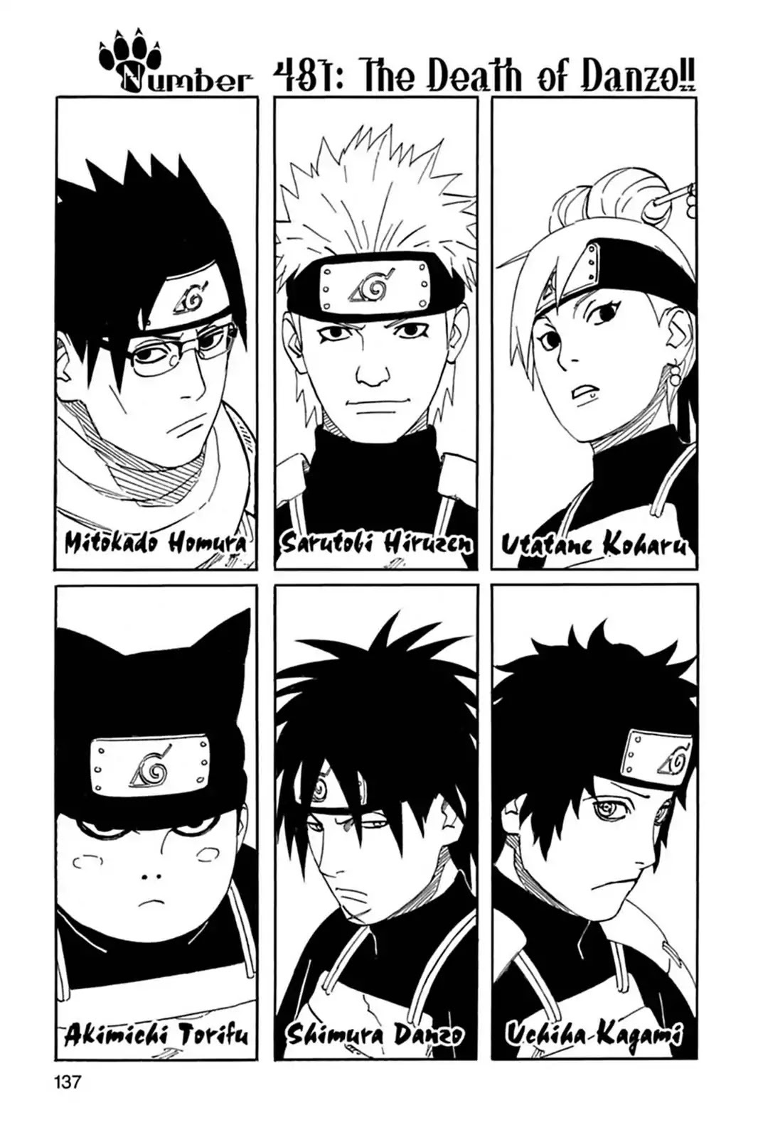 Naruto Chapter 481 page 1 - Chapter 481: The Death Of Danzo!!