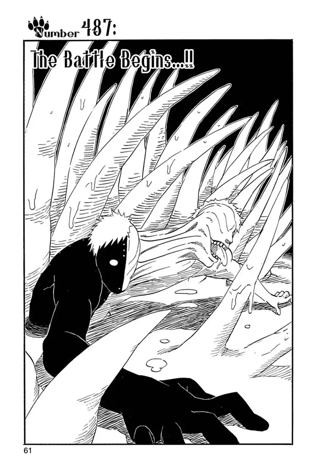 Naruto Chapter 487 page 1 - Chapter 487: The Battle Begins..!!