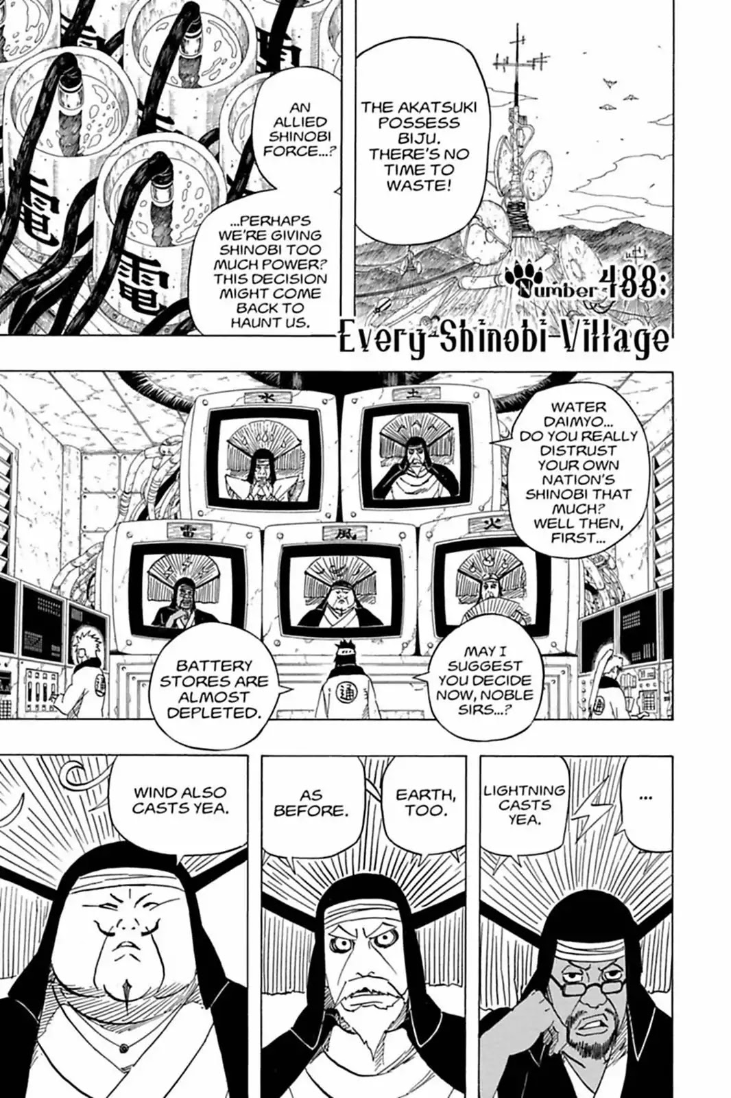 Naruto Chapter 488 page 1 - Chapter 488: Every Shinobi Village