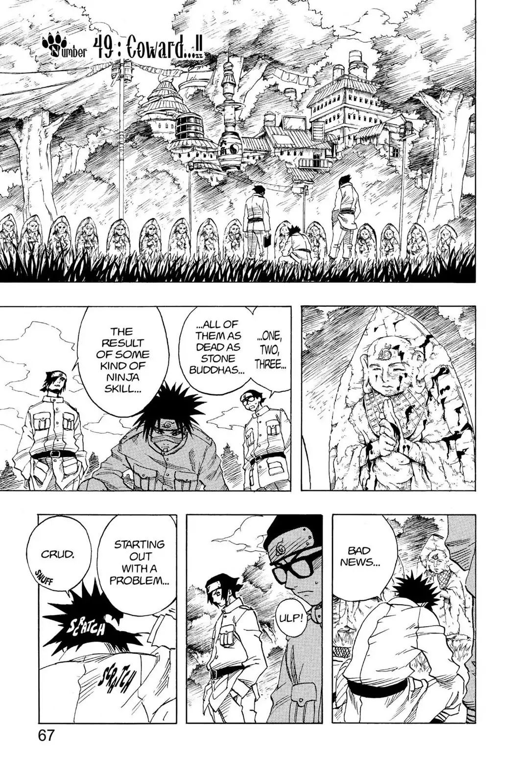 Naruto Chapter 49 page 1 - Chapter 49: Coward!!