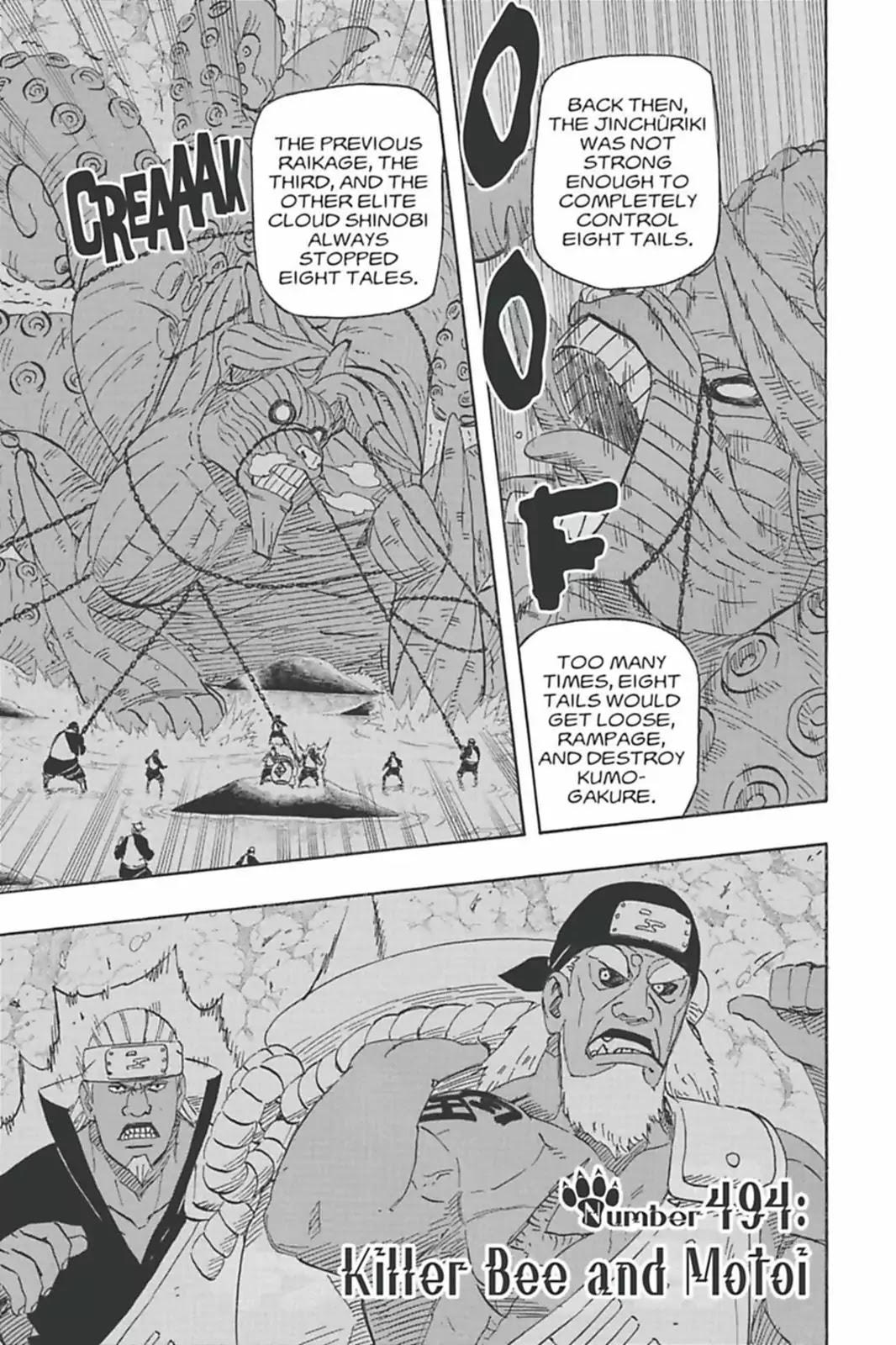 Naruto Chapter 494 page 1 - Chapter 494: Killer Bee And Motoi