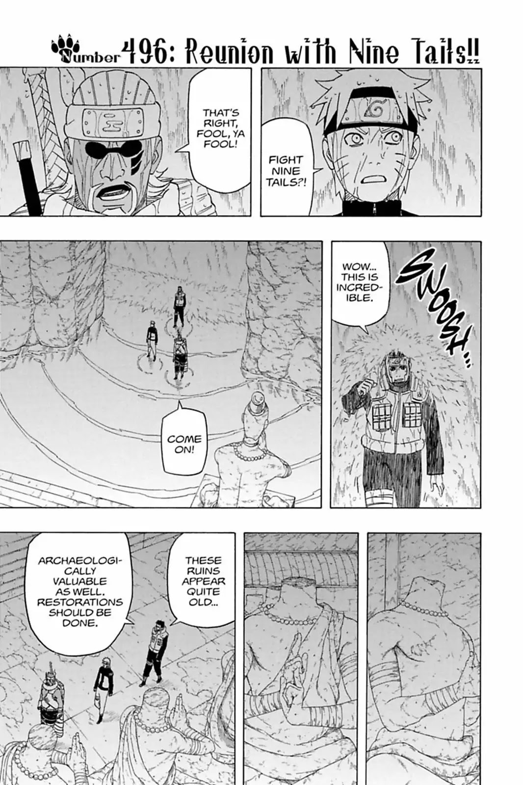 Naruto Chapter 496 page 1 - Chapter 496: Reunion With Nine Tails!!