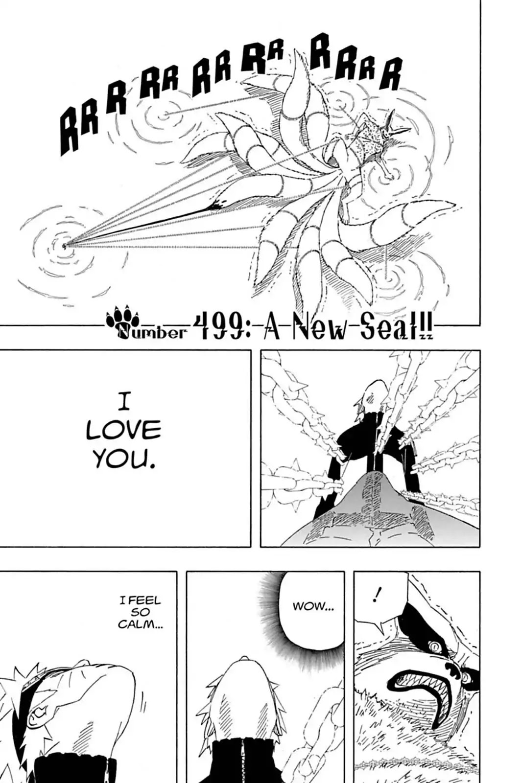 Naruto Chapter 499 page 1 - Chapter 499: A New Seal!!
